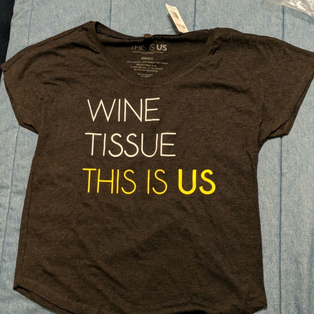 Wine, Tissue, This is Us Size Small T-shirt
